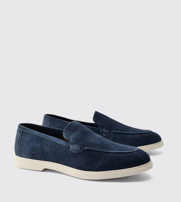 Real Suede Leather Loafers