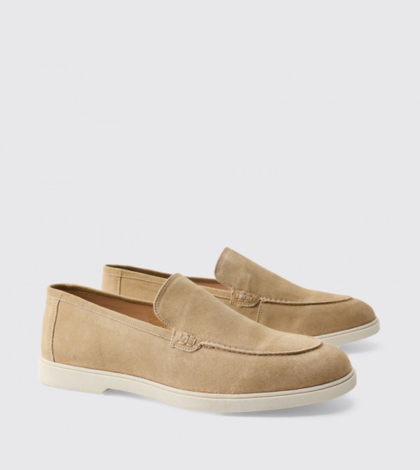Real Suede Leather Loafers