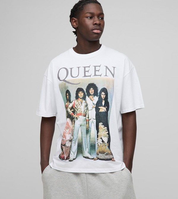 Queen License Printed Oversized T-Shirt