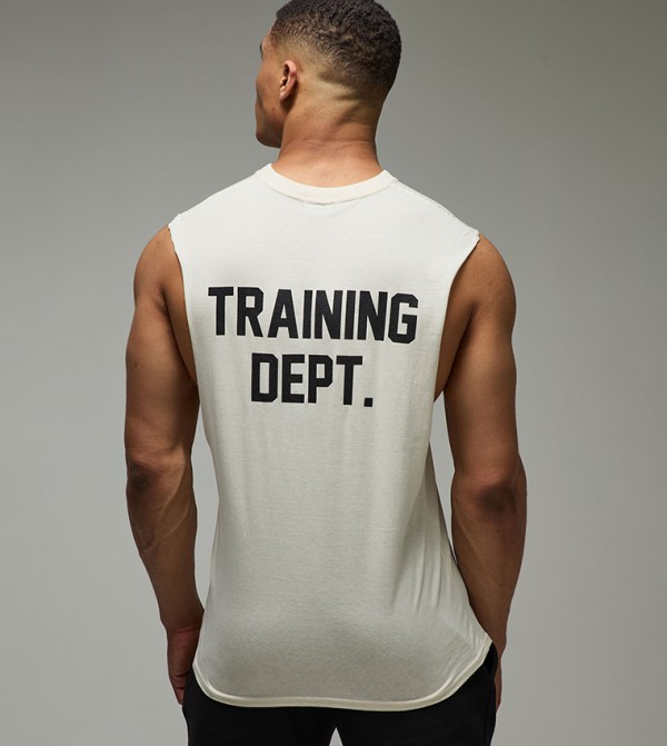Training Dept Dropped Armhole Oversized Tank Top