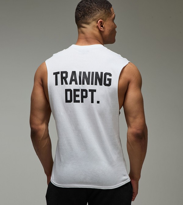Training Dept Dropped Armhole Oversized Tank Top