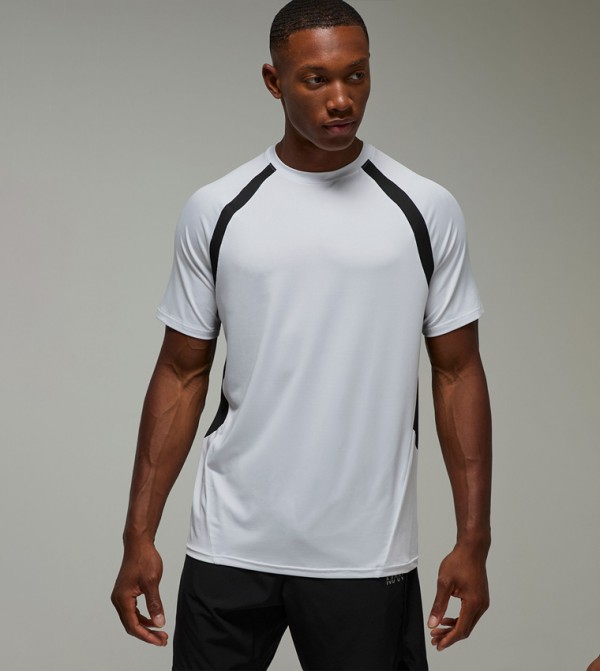 Lightweight Color Block Regular Fit Active T-Shirt