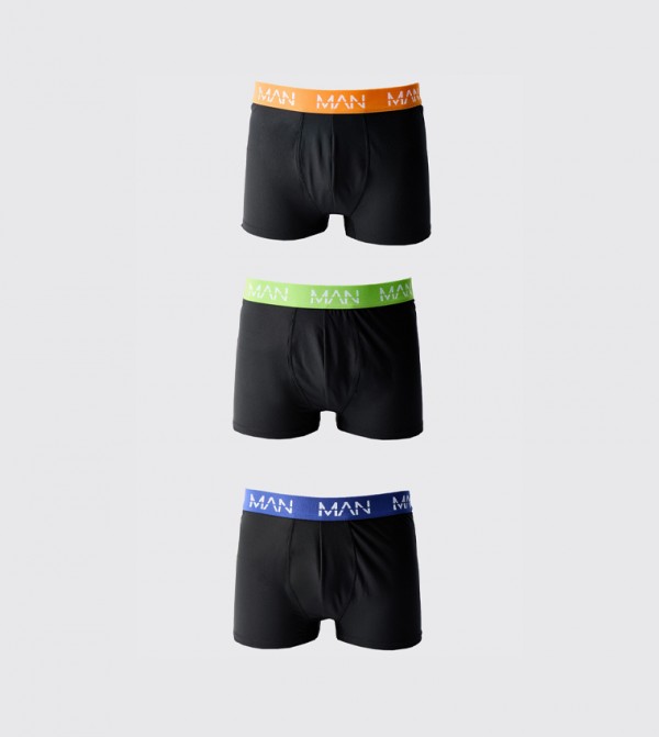 Pack of 3 Logo Waistband Trunks