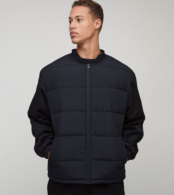 Tall Regular Fit Scuba Sleeves Puffer Jacket
