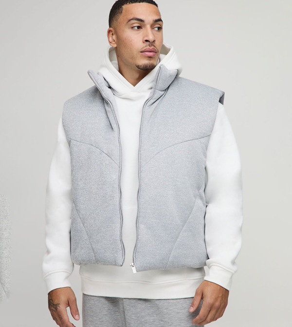 جيليه بفر جيرسيه واسع بياقة بومبر 