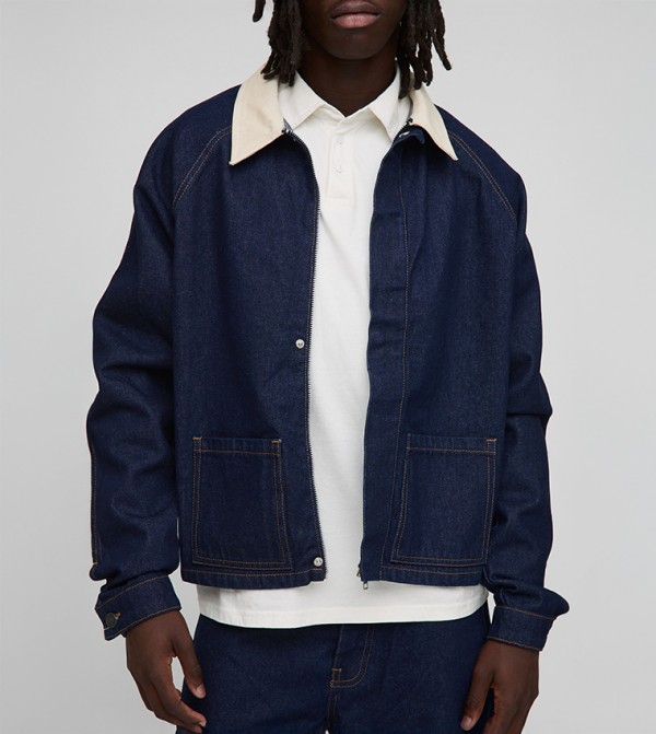 Pocket Detail Relaxed Fit Denim Jacket