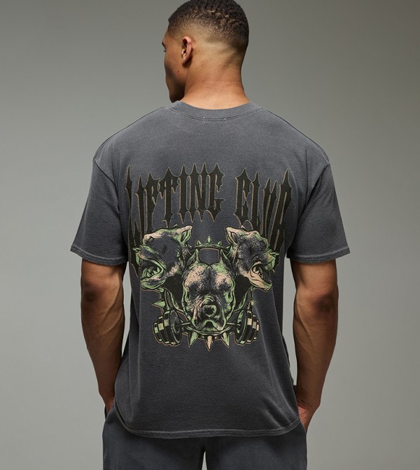 Printed Short Sleeves Oversized T-Shirt
