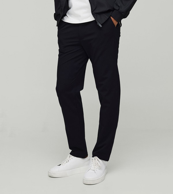 Tapered Fit Technical Stretch Smart Trousers