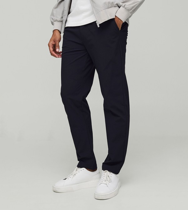 Tapered Fit Technical Stretch Smart Trousers