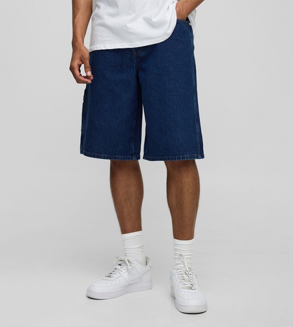 Baggy Fit Carpenter Denim Shorts