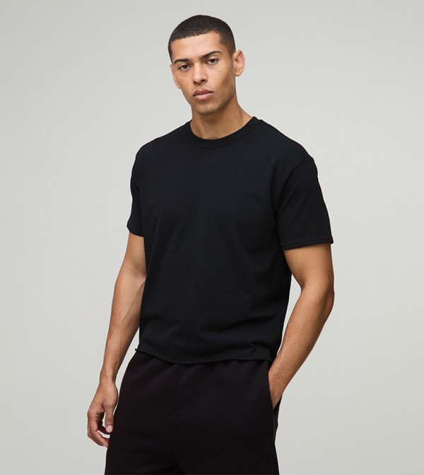 Basic Boxy Crew Neck Oversized T-Shirt