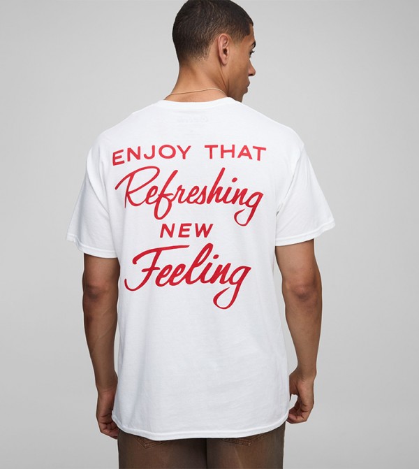 Coca-Cola License Printed Oversized T-Shirt
