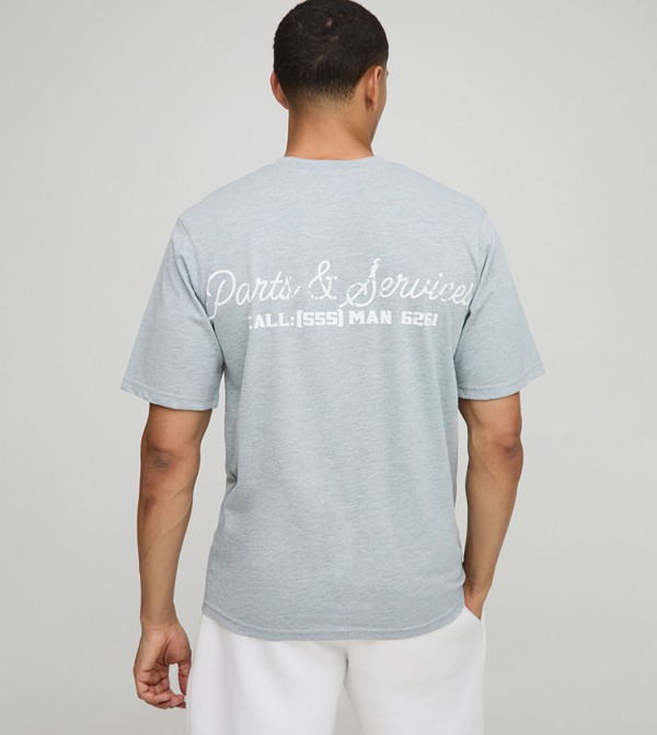 Printed Crew Neck Regular Fit T-Shirt