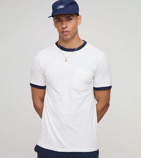 Contrast Trim Slim Fit T-Shirt