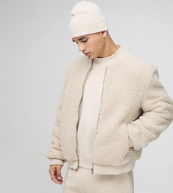 Regular Fit Borg Bomber Jacket