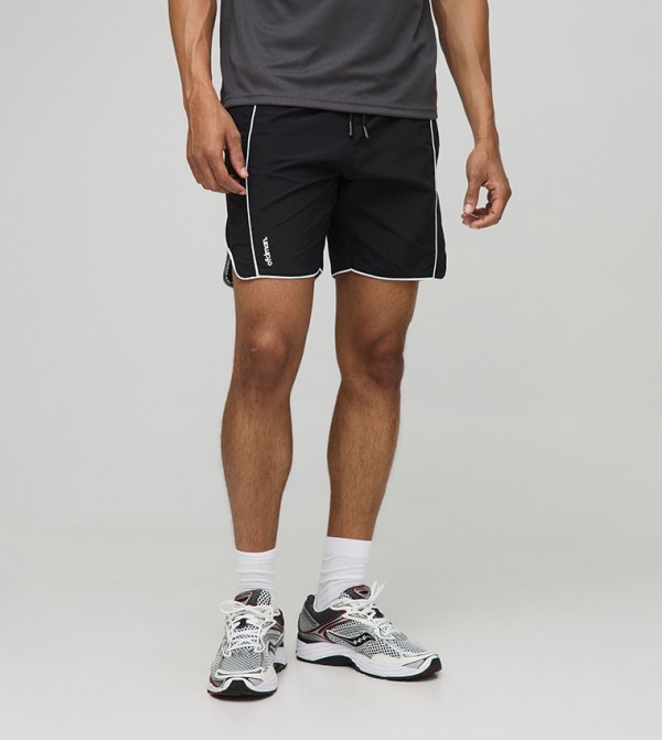 Crinkle Nylon Pipped Active Shorts