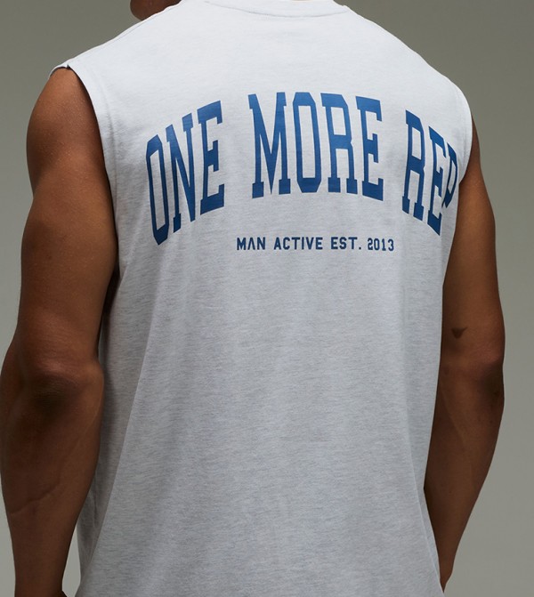 One More Rep Oversized Tank Top