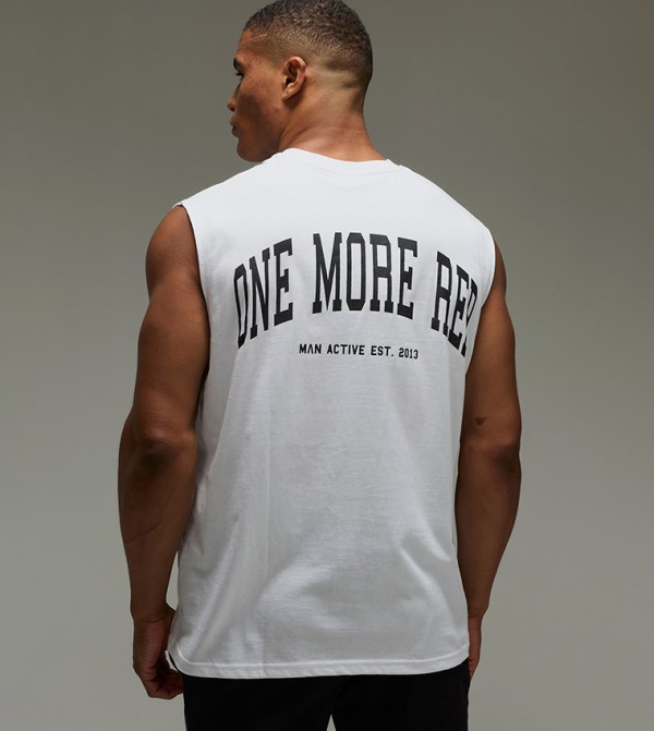 One More Rep Oversized Tank Top
