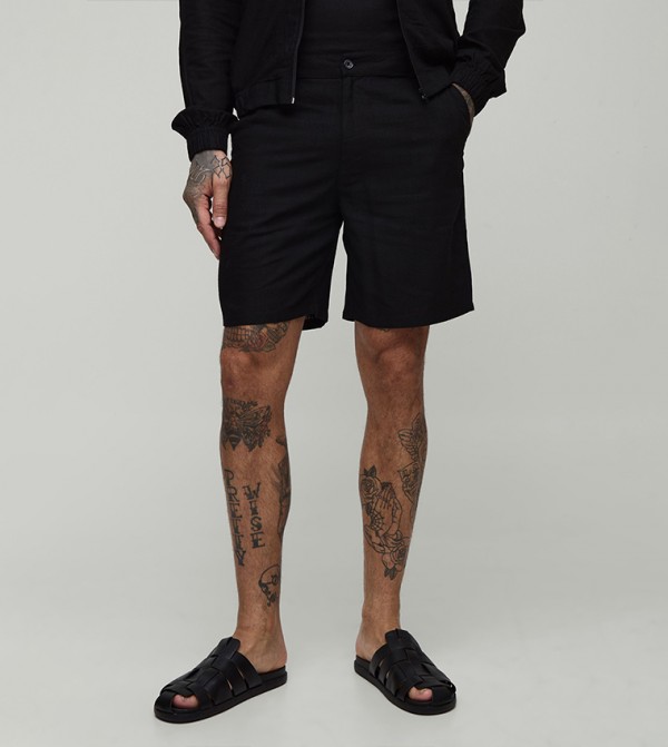 Plus & Tall Heavyweight Linen Relaxed Fit Shorts