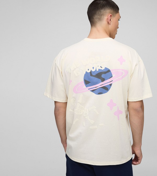 Printed Short Sleeves Oversized T-Shirt