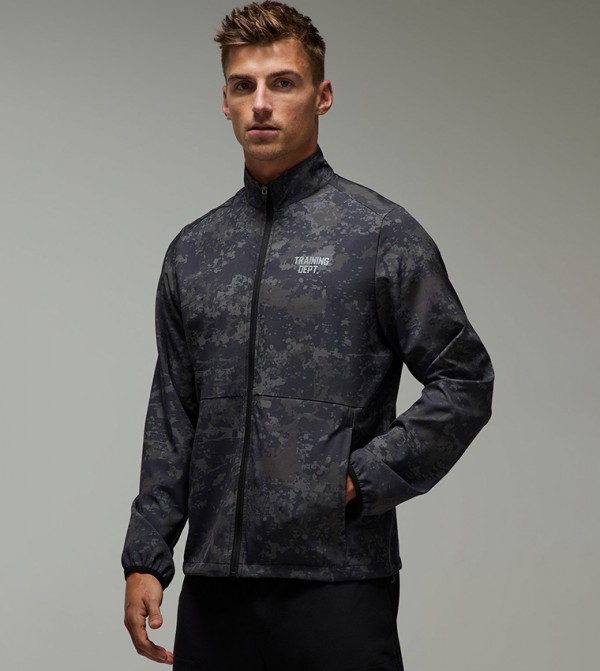 Training Dept Regular Fit Camo Windbreaker Jacket