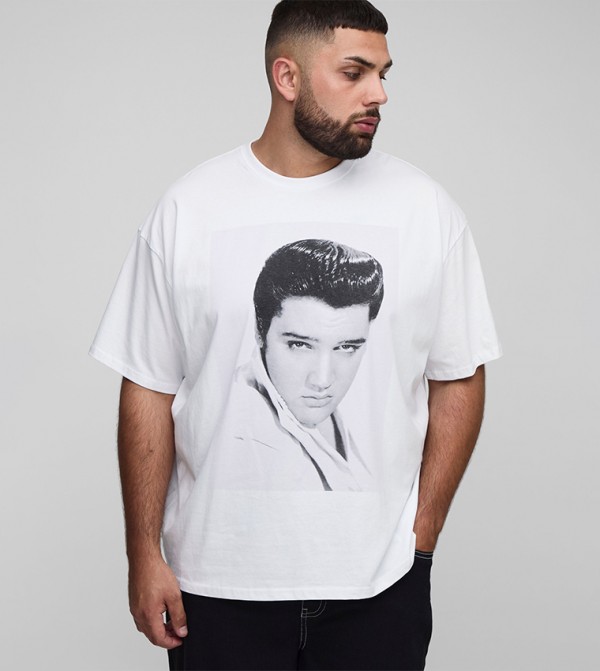 Elvis Presley License Print Oversized T-Shirt