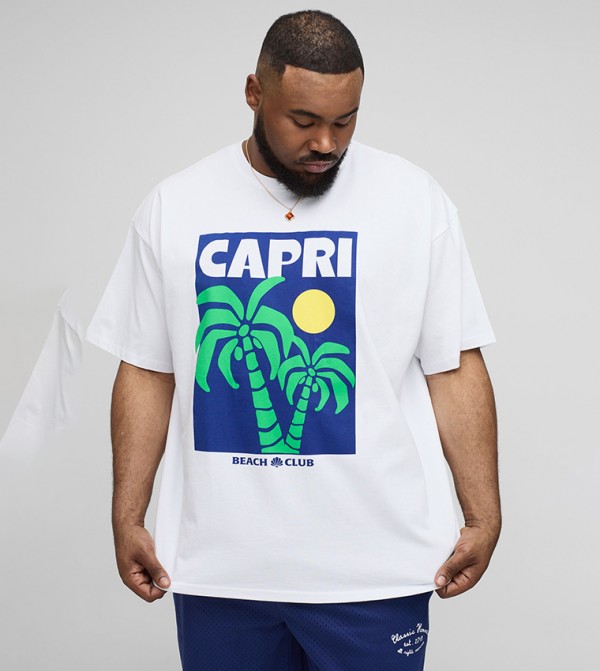 Printed Short Sleeves Oversized T-Shirt