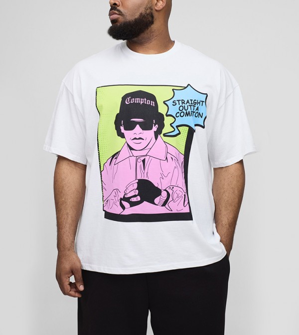 Eazy-E License Print Oversized T-Shirt