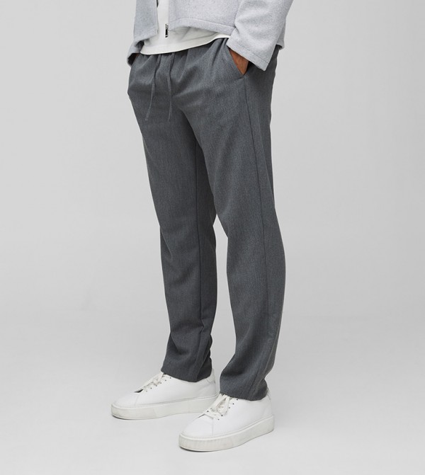 Elasticated Waist Tapered Smart Woven Sweatpants