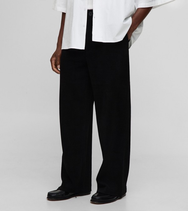 Cord Tailored Relaxed Fit Trousers