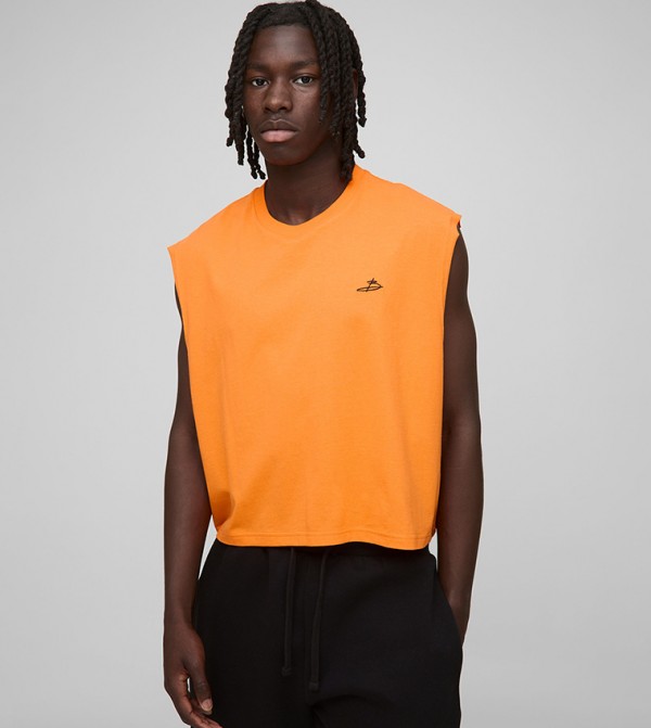 Shrunken B Signature Embroidered Tank Top