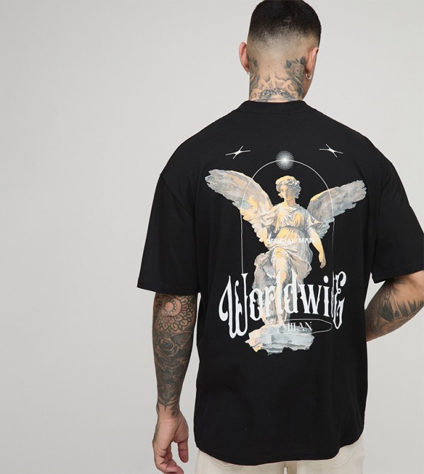 Tall Renaissance Worldwide Print Oversized T-Shirt