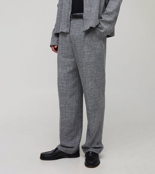 Fixed Waist Relaxed Fit Trousers