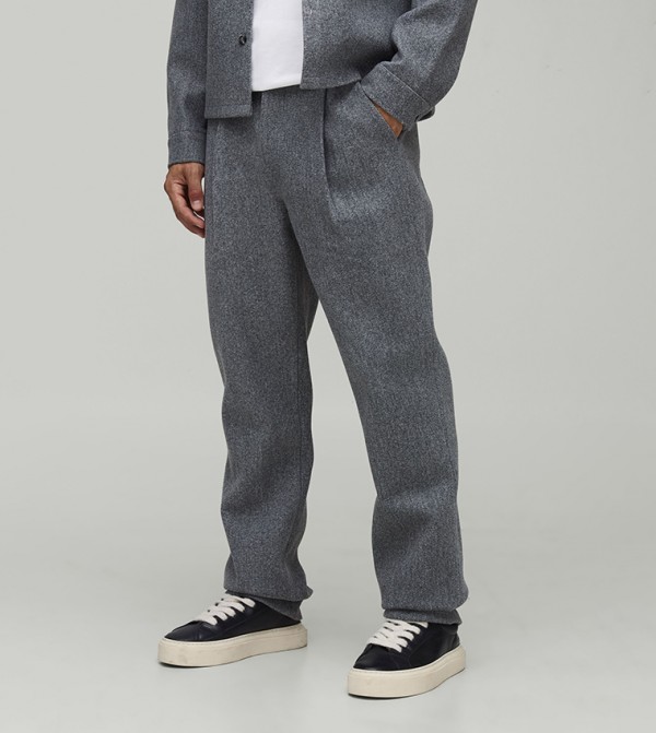 Brushed Straight Fit Trousers