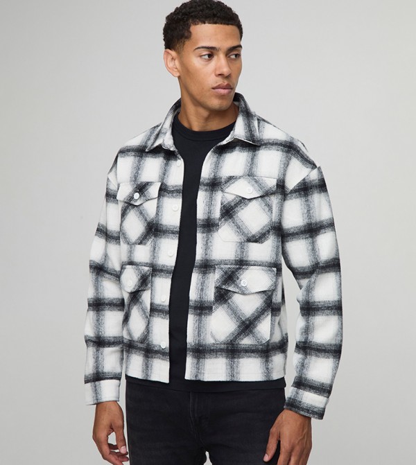 Plaid Heavyweight Oversized Overshirt