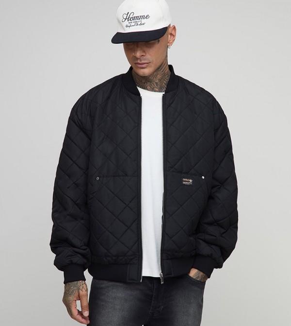 Tall Carpenter Pocket Regular Fit Quilted Jacket