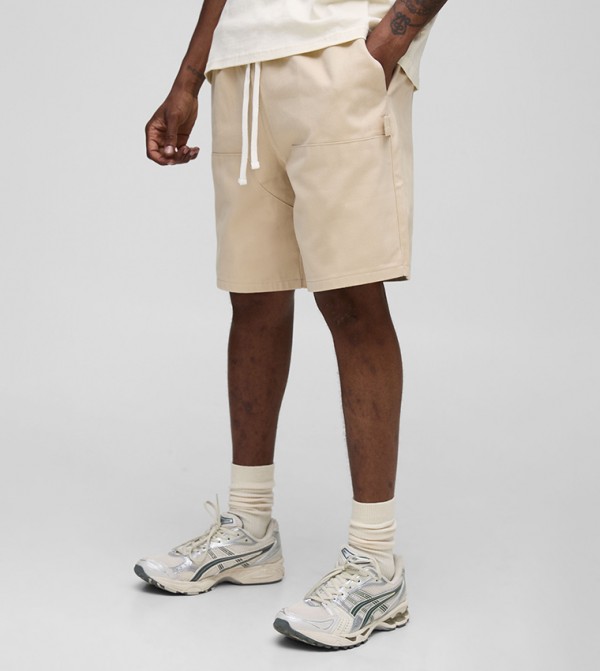 Plus & Tall Elasticated Waist Relaxed Fit Carpenter Shorts