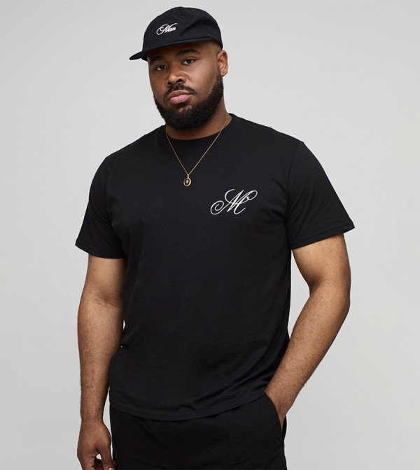 Plus & Tall Slim Fit Embroidered M T-Shirt