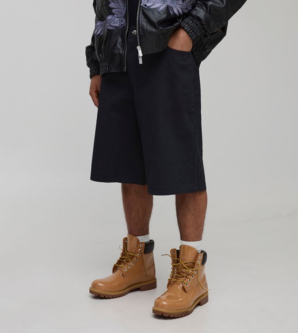 Baggy Washed Twill Shorts