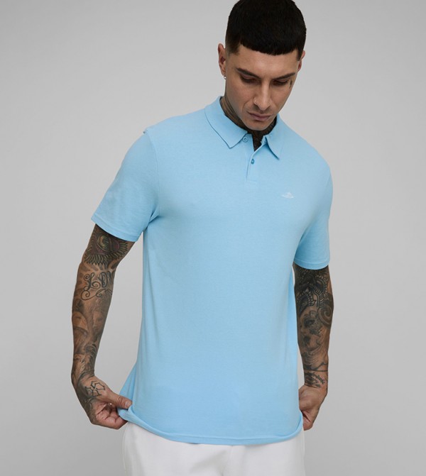 Tall Slim Fit Embroidered Pique Polo T-Shirt