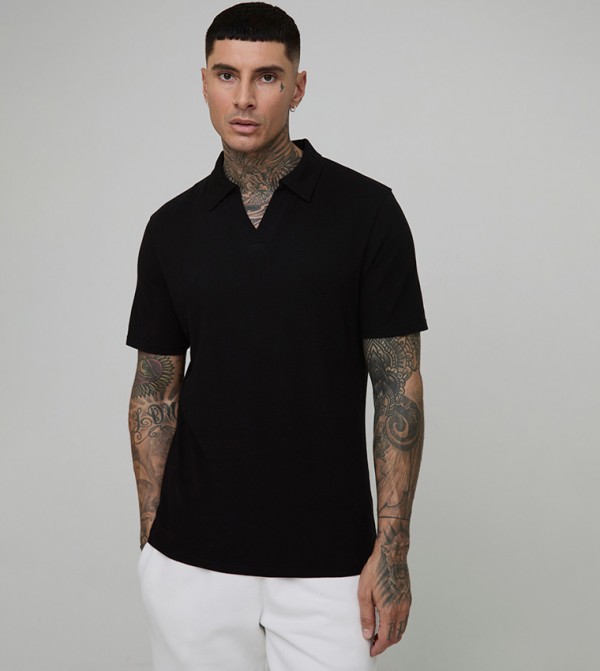 Tall Slim Fit Revere Pique Polo T-Shirt