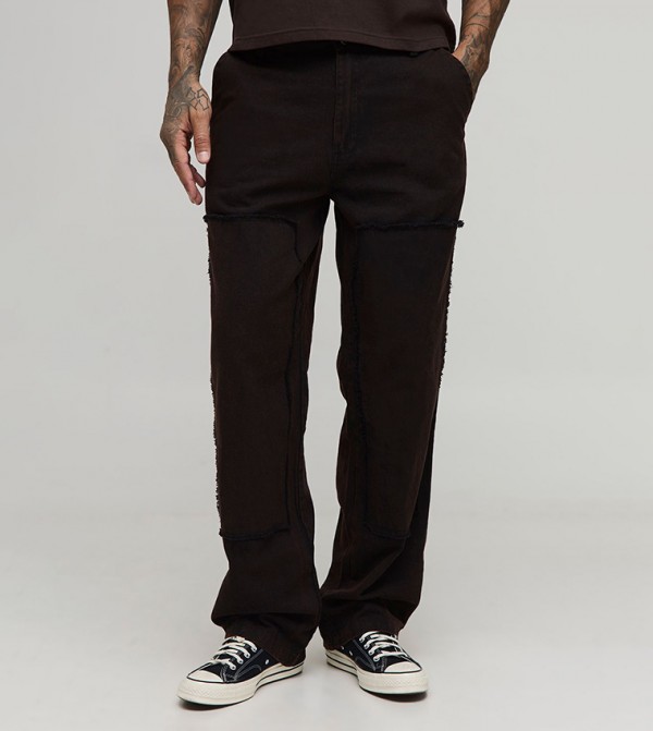 Tall Bleach Wash Relaxed Fit Carpenter Trousers