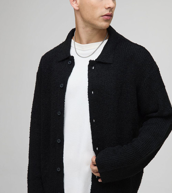 Long Sleeves Boxy Fit Brushed Shirt