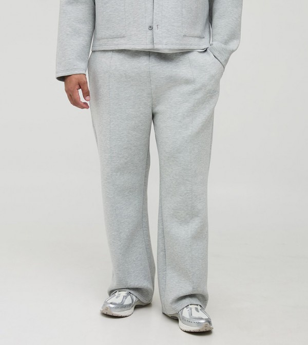 Plus & Tall Scuba Embroidered Straight Fit Sweatpants