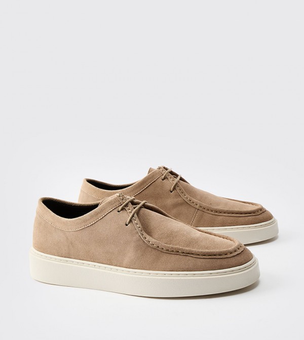 Solid Leather Boat Shoes