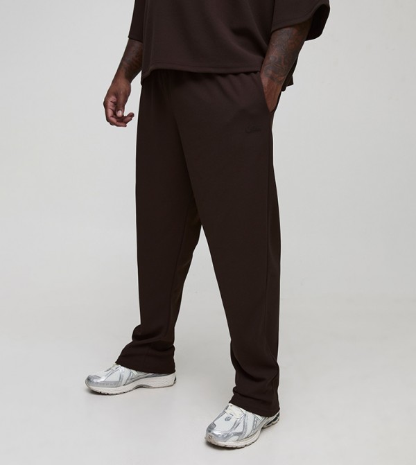Plus & Tall Scuba Twill Tapered Trousers