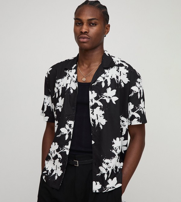 Oversized Floral Revere Shirt