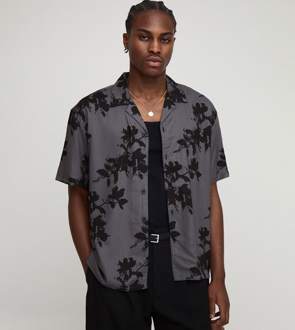 Oversized Floral Revere Shirt