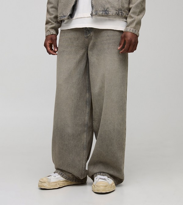 Tall Overdyed Baggy Fit Jeans