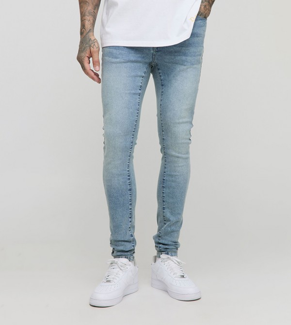 Tall Stretch Extreme Washed Super Skinny Fit Jeans
